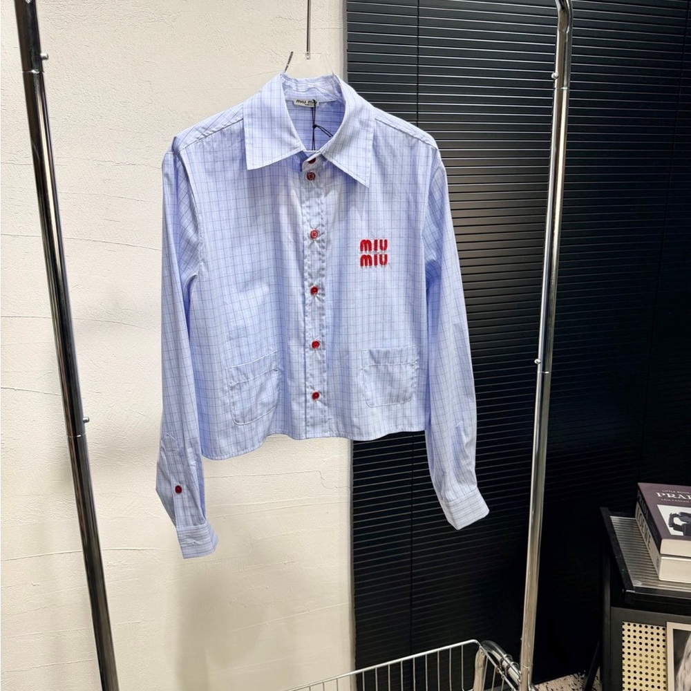 MIU MIU blue fashionable shirt